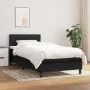 Box spring bed with black fabric mattress 100x200 cm by vidaXL, Beds and slatted bases - Ref: Foro24-3140115, Price: 297,58 €...