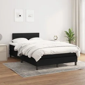 Box spring bed with black fabric mattress 120x200 cm by vidaXL, Beds and slatted bases - Ref: Foro24-3140123, Price: 376,65 €...