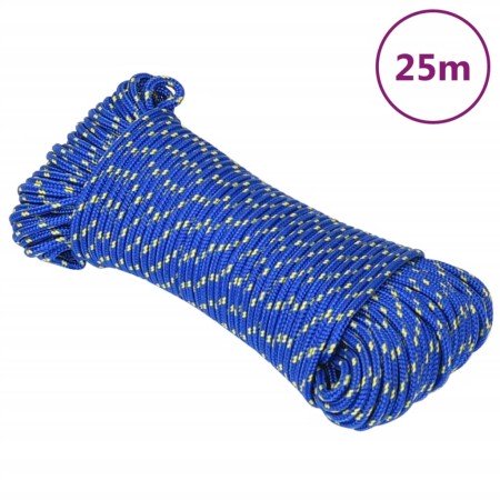 Cuerda de barco polipropileno azul 5 mm 25 m