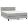 Boxspringbett mit hellgrauer Stoffmatratze 140x190 cm von vidaXL, Betten und Lattenroste - Ref: Foro24-3140129, Preis: 452,82...