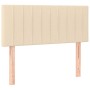 Box spring bed with cream fabric mattress 120x200 cm by vidaXL, Beds and slatted bases - Ref: Foro24-3140206, Price: 376,13 €...
