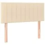 Cama box spring con colchón tela color crema 120x200 cm de vidaXL, Camas y somieres - Ref: Foro24-3140206, Precio: 369,58 €, ...