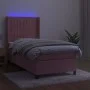 Boxspringbett mit Matratze und LED-Rosa-Samt 80x200 cm von vidaXL, Betten und Lattenroste - Ref: Foro24-3139654, Preis: 336,3...
