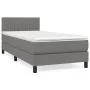 Box spring bed with dark gray fabric mattress 100x200 cm by vidaXL, Beds and slatted bases - Ref: Foro24-3140194, Price: 318,...