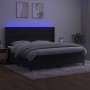 Boxspringbett mit Matratze und LED-Samt in Schwarz, 200 x 200 cm von vidaXL, Betten und Lattenroste - Ref: Foro24-3139765, Pr...
