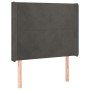 Cama box spring colchón y LED terciopelo gris oscuro 80x200 cm de vidaXL, Camas y somieres - Ref: Foro24-3139410, Precio: 338...