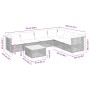 Set sofás de jardín 7 piezas y cojines ratán sintético beige