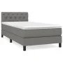 Box spring bed with dark gray fabric mattress 80x200 cm by vidaXL, Beds and slatted bases - Ref: Foro24-3140250, Price: 322,3...