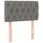 Cama box spring con colchón tela gris oscuro 80x200 cm de vidaXL, Camas y somieres - Ref: Foro24-3140250, Precio: 282,46 €, D...
