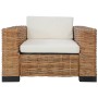 Sessel mit natürlichen Rattankissen von vidaXL, Sessel - Ref: Foro24-283081, Preis: 318,15 €, Rabatt: %