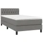 Box spring bed with dark gray fabric mattress 100x200 cm by vidaXL, Beds and slatted bases - Ref: Foro24-3140274, Price: 310,...