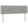 Box spring bed with light gray fabric mattress 160x200 cm by vidaXL, Beds and slatted bases - Ref: Foro24-3140305, Price: 511...