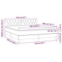 Cama box spring con colchón tela gris oscuro 160x200 cm de vidaXL, Camas y somieres - Ref: Foro24-3140306, Precio: 519,39 €, ...