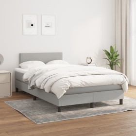 Boxspringbett mit hellgrauer Stoffmatratze 120x200 cm von vidaXL, Betten und Lattenroste - Ref: Foro24-3139881, Preis: 357,48...