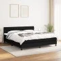 Cama box spring con colchón tela negro 160x200 cm de vidaXL, Camas y somieres - Ref: Foro24-3140307, Precio: 519,50 €, Descue...