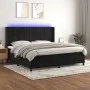 Cama box spring colchón y LED terciopelo negro 200x200 cm de vidaXL, Camas y somieres - Ref: Foro24-3139705, Precio: 648,02 €...
