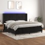 Cama box spring colchón y LED terciopelo negro 200x200 cm de vidaXL, Camas y somieres - Ref: Foro24-3139705, Precio: 648,55 €...