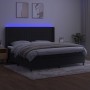 Cama box spring colchón y LED terciopelo negro 200x200 cm de vidaXL, Camas y somieres - Ref: Foro24-3139705, Precio: 648,55 €...