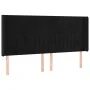 Box spring bed with mattress and LED black velvet 200x200 cm by vidaXL, Beds and slatted bases - Ref: Foro24-3139705, Price: ...