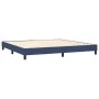 Box spring bed with blue fabric mattress 200x200 cm by vidaXL, Beds and slatted bases - Ref: Foro24-3140327, Price: 589,52 €,...