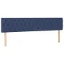 Box spring bed with blue fabric mattress 200x200 cm by vidaXL, Beds and slatted bases - Ref: Foro24-3140327, Price: 589,52 €,...