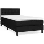 Box spring bed with black fabric mattress 90x200 cm by vidaXL, Beds and slatted bases - Ref: Foro24-3140347, Price: 281,81 €,...