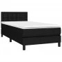 Box spring bed with black fabric mattress 90x200 cm by vidaXL, Beds and slatted bases - Ref: Foro24-3140347, Price: 281,81 €,...
