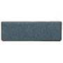 Alfombrillas para escaleras 15 unidades 65x21x4 cm Verde oscuro