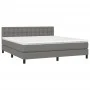 Box spring bed with dark gray fabric mattress 180x200 cm by vidaXL, Beds and slatted bases - Ref: Foro24-3140394, Price: 615,...