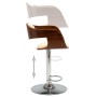 Bentwood and Cream Faux Leather Kitchen Stool by vidaXL, Kitchen stools - Ref: Foro24-283118, Price: 154,47 €, Discount: %