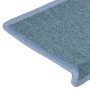 Alfombrillas para escaleras 15 unidades 65x21x4 cm Azul Mar