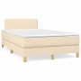 Boxspringbett mit cremefarbener Stoffmatratze 120x200 cm von vidaXL, Betten und Lattenroste - Ref: Foro24-3140446, Preis: 378...