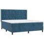 Boxspringbett mit Matratze und LED dunkelblauem Samt 180x200 cm von vidaXL, Betten und Lattenroste - Ref: Foro24-3139761, Pre...