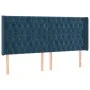 Boxspringbett mit Matratze und LED dunkelblauem Samt 180x200 cm von vidaXL, Betten und Lattenroste - Ref: Foro24-3139761, Pre...