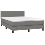 Boxspringbett mit dunkelgrauer Stoffmatratze 140x200 cm von vidaXL, Betten und Lattenroste - Ref: Foro24-3139898, Preis: 442,...