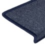 Alfombrillas para escaleras 15 unidades 65x21x4 cm Gris oscuro
