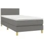 Box spring bed with dark gray fabric mattress 80x200 cm by vidaXL, Beds and slatted bases - Ref: Foro24-3140410, Price: 282,1...