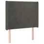 Cama box spring colchón y LED terciopelo gris oscuro 100x200 cm de vidaXL, Camas y somieres - Ref: Foro24-3139428, Precio: 33...