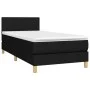 Box spring bed with black fabric mattress 100x200 cm by vidaXL, Beds and slatted bases - Ref: Foro24-3140435, Price: 292,49 €...