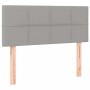 Cama box spring con colchón tela gris claro 120x200 cm de vidaXL, Camas y somieres - Ref: Foro24-3140041, Precio: 370,47 €, D...