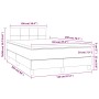 Cama box spring con colchón tela gris claro 120x200 cm de vidaXL, Camas y somieres - Ref: Foro24-3140041, Precio: 370,47 €, D...