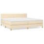 Boxspringbett mit cremefarbener Stoffmatratze 200x200 cm von vidaXL, Betten und Lattenroste - Ref: Foro24-3140486, Preis: 545...