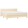 Boxspringbett mit cremefarbener Stoffmatratze 200x200 cm von vidaXL, Betten und Lattenroste - Ref: Foro24-3140486, Preis: 545...