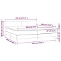 Boxspringbett mit cremefarbener Stoffmatratze 200x200 cm von vidaXL, Betten und Lattenroste - Ref: Foro24-3140486, Preis: 545...