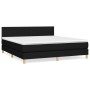 Boxspringbett mit schwarzer Stoffmatratze 180x200 cm von vidaXL, Betten und Lattenroste - Ref: Foro24-3140475, Preis: 555,77 ...