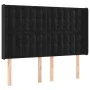 Box spring bed with mattress and LED black velvet 140x200 cm by vidaXL, Beds and slatted bases - Ref: Foro24-3139807, Price: ...