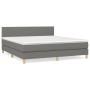 Boxspringbett mit dunkelgrauer Stoffmatratze 180x200 cm von vidaXL, Betten und Lattenroste - Ref: Foro24-3140474, Preis: 576,...