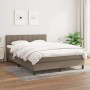 Cama box spring con colchón tela gris taupe 140x200 cm de vidaXL, Camas y somieres - Ref: Foro24-3140061, Precio: 445,50 €, D...