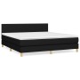 Boxspringbett mit schwarzer Stoffmatratze 160x200 cm von vidaXL, Betten und Lattenroste - Ref: Foro24-3140467, Preis: 504,45 ...
