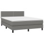 Boxspringbett mit dunkelgrauer Stoffmatratze 140x200 cm von vidaXL, Betten und Lattenroste - Ref: Foro24-3139978, Preis: 424,...